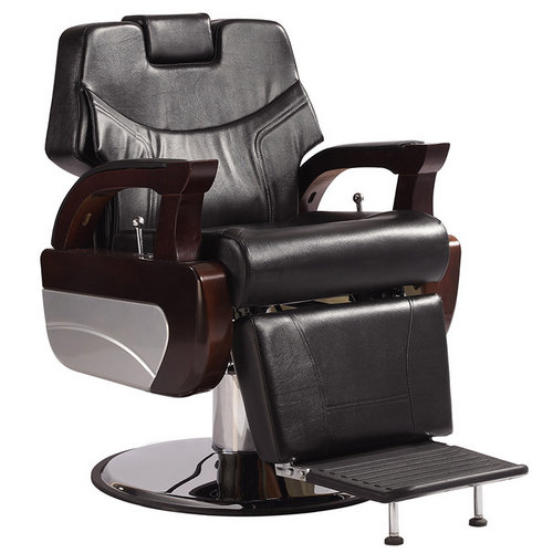 High back hydraulic men hairdressing seating classical Royal reclining barber chair